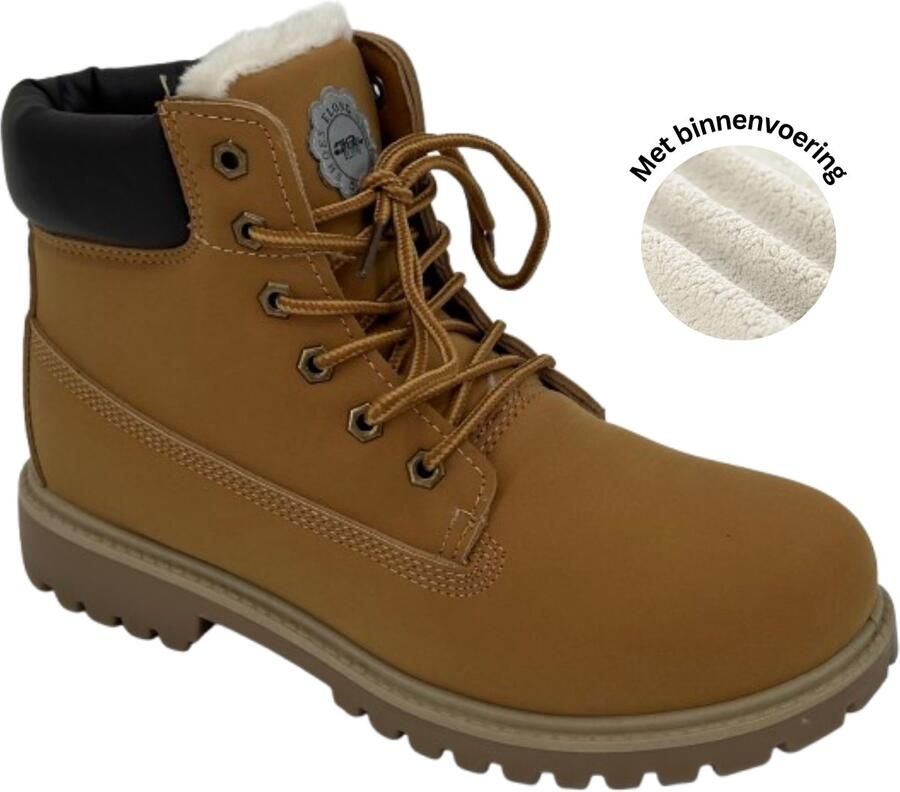 Hitman Schoenen Elong500 Heren Schoenen Laarzen Heren Veterboots Gevoerde Binnenzijde Wandelschoenen voor Heren Camel - Foto 2