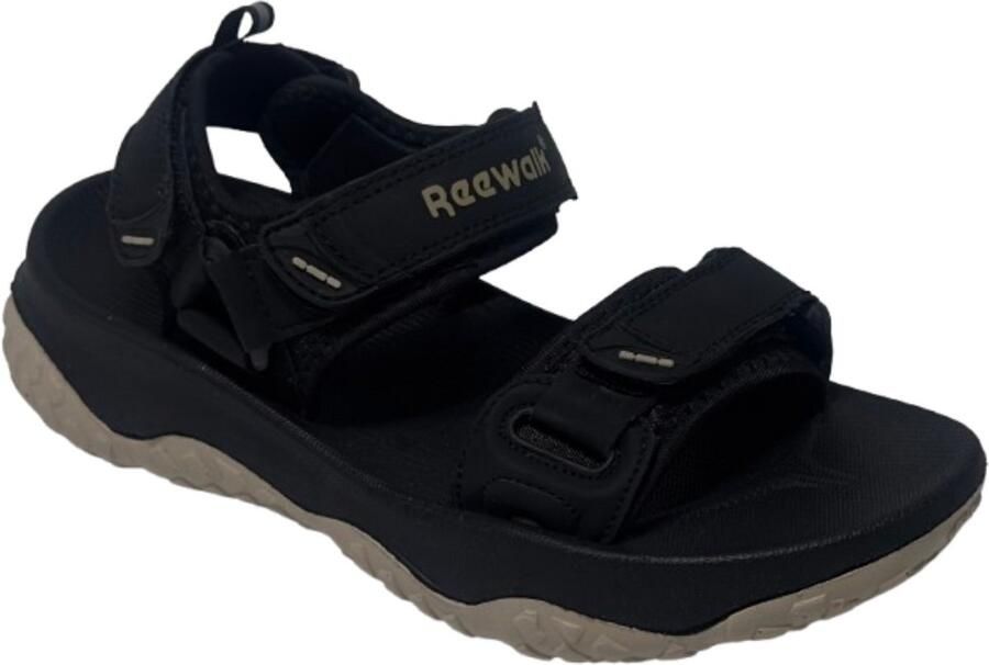 Hitman Schoenen Reewalk Sandalen Heren Mannen Sandalen Licht Gewicht Sandalen Memory Foam Voetbed Zwart