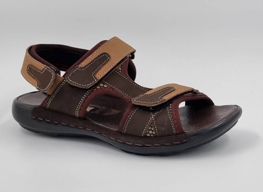 Hitman Schoenen CAMELO Heren Sandalen Wandelsandalen Nog 3 andere kleuren Zwart Echt Leer