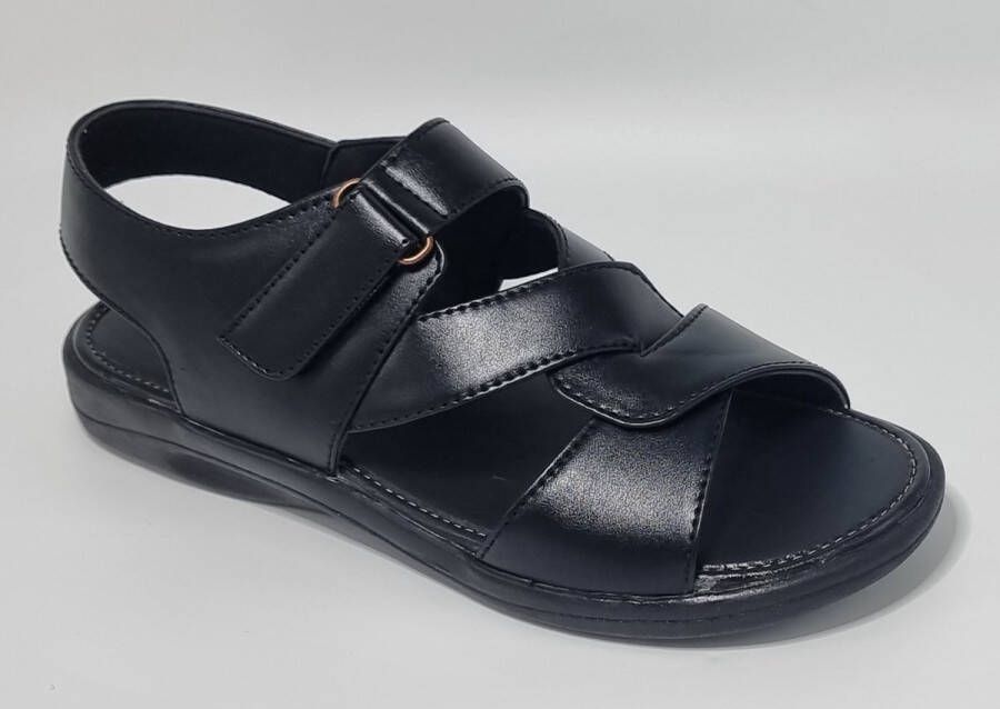 Hitman Schoenen Elong500 Sandalen Heren Lichtgewicht Zacht Voetbed Klittenband Sluiting Licht Bruin - Foto 3
