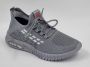 Hitman Schoenen Elong500 Heren Schoenen Heren Sneakers Lichtgewicht Sneakers Heren Klittenband Sluiting Antraciet - Thumbnail 1