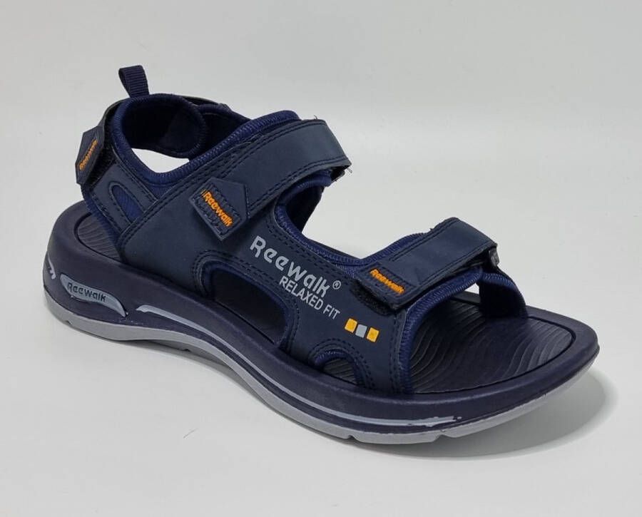 Hitman Schoenen Reewalk Sandalen Heren Mannen Sandalen Licht Gewicht Memory Foam Voetbed Blauw