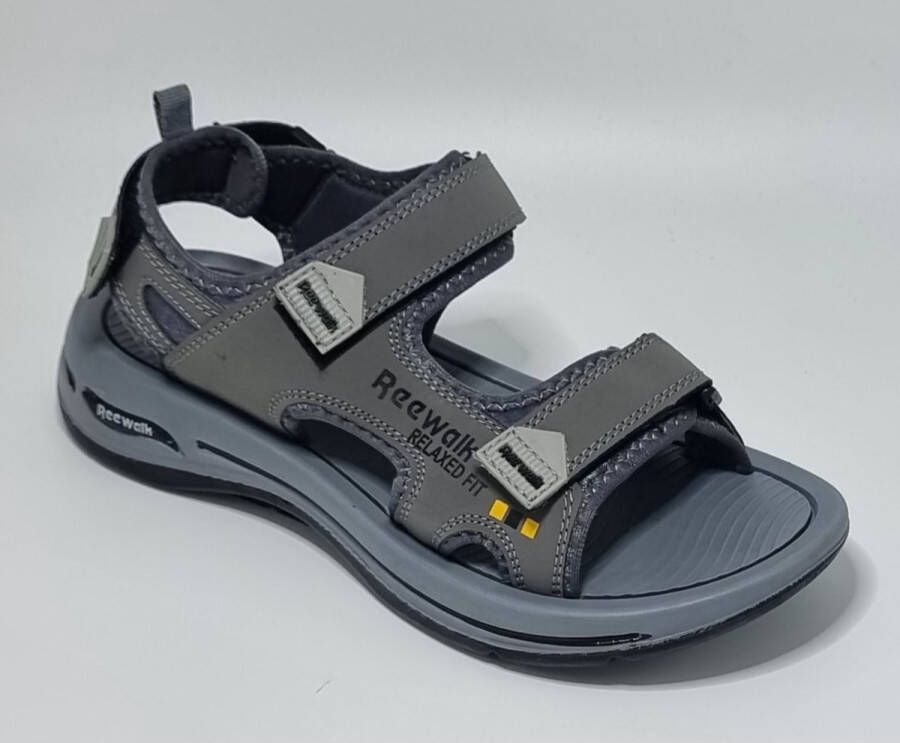 Hitman Schoenen Reewalk Sandalen Heren Mannen Sandalen Licht Gewicht Memory Foam Voetbed Grijs