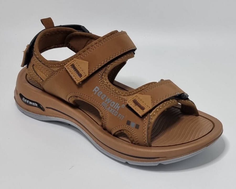 Hitman Schoenen Reewalk Sandalen Heren Mannen Sandalen Licht Gewicht Memory Foam Voetbed Mustard