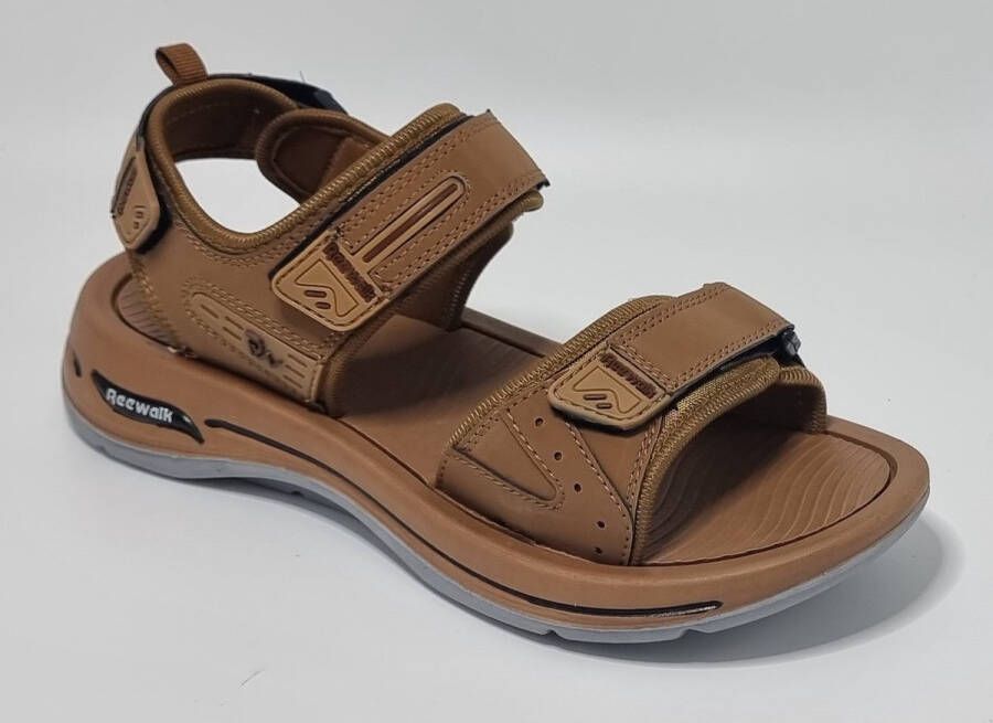 Hitman Schoenen Reewalk Sandalen Heren Mannen Sandalen Licht Gewicht Memory Foam Voetbed Mustard