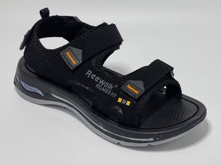 Hitman Schoenen Reewalk Sandalen Heren Mannen Sandalen Licht Gewicht Memory Foam Voetbed Zwart