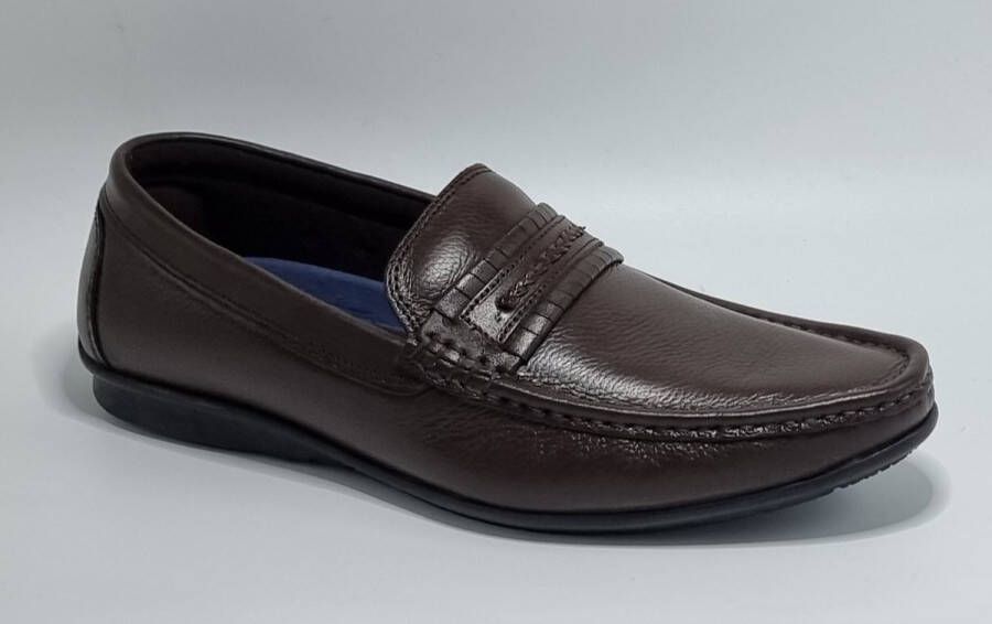 Hitman Schoenen Sagar Shoes Heren Schoenen Heren Loafers Heren Instappers Echt Leer Bruin