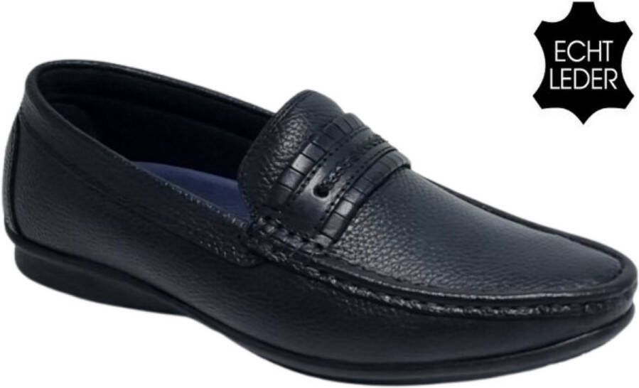 Hitman Schoenen Sagar Shoes Heren Schoenen Heren Loafers Heren Instappers Echt Leer Zwart