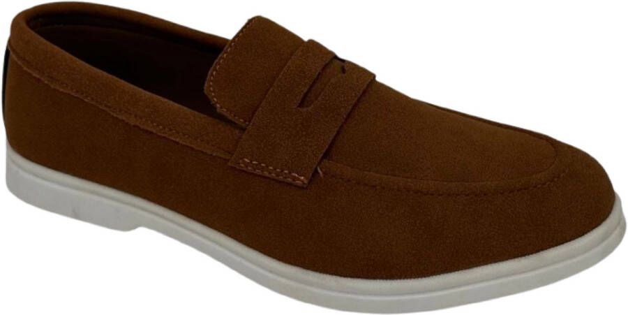 Hitman Schoenen STARLITE Heren Schoenen Heren Loafers Heren Instappers Suède Rood
