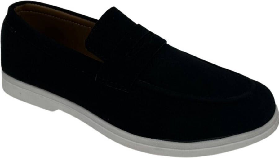 Hitman Schoenen SHK Loafers Heren Schoenen Heren Instappers Lichtgewicht Zwart