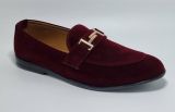 Hitman Schoenen STARLITE Heren Schoenen Heren Loafers Heren Instappers Suède Rood - Geel