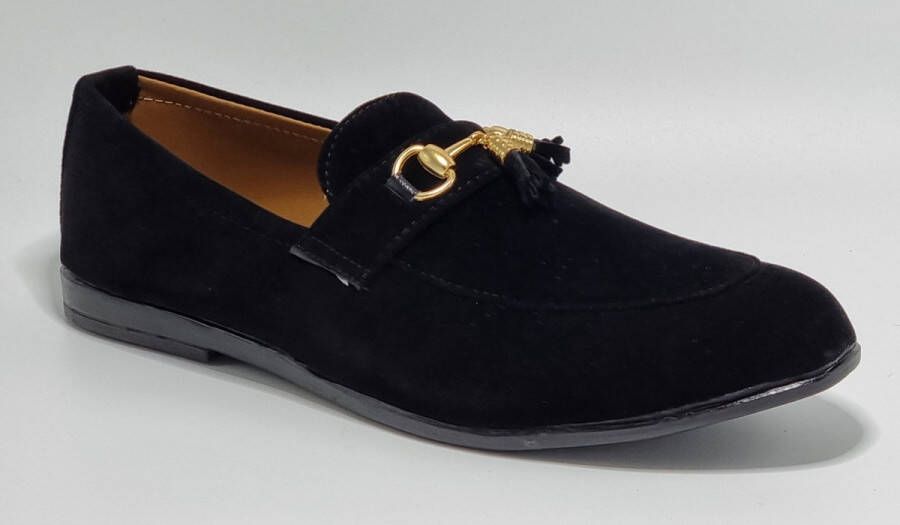 Hitman Schoenen STARLITE Heren Schoenen Heren Loafers Heren Instappers Suède Zwart