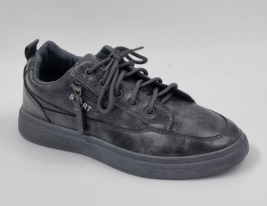 Hitman Schoenen Elong500 Heren Schoenen Heren Sneakers Lichtgewicht Heren Sneakers Klittenband Sluiting Zwart
