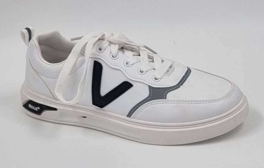 Hitman Schoenen Walk Heren Schoenen Heren Sneakers Witte Sneakers Heren Wit Zwart