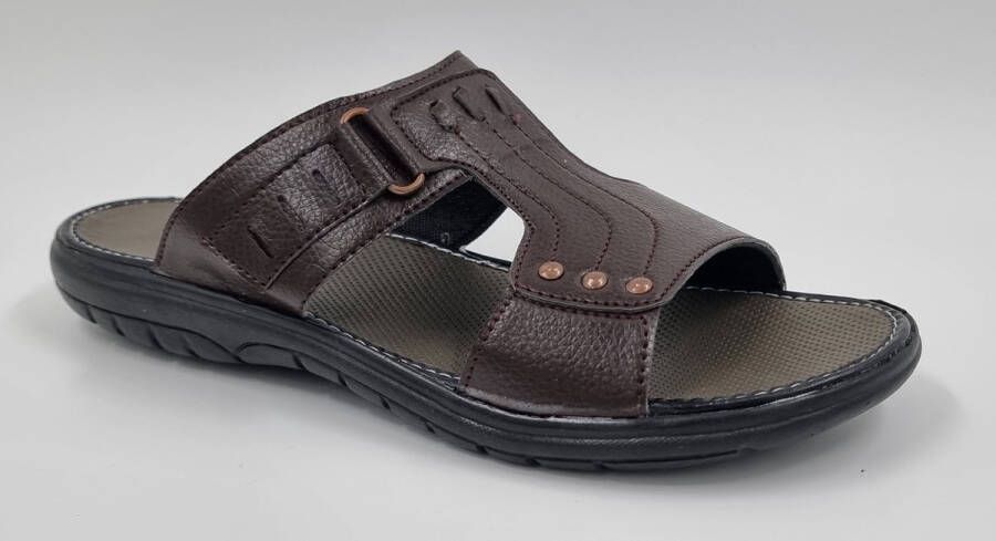 Hitman Schoenen Walking Slippers Heren Licht Gewicht Heren Slippers met een Zacht Voetbed Bruin