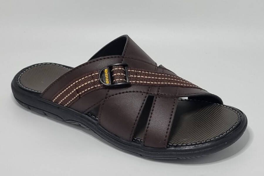 Hitman Schoenen Walking Heren Slippers voor Heren Licht Gewicht Heren Slippers met een Zacht Voetbed Bruin - Foto 2