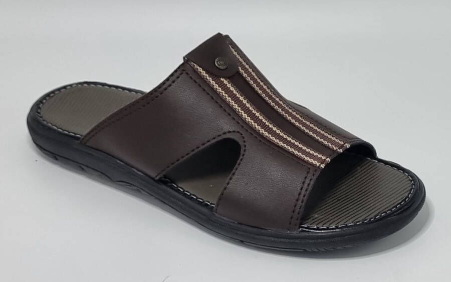 Hitman Schoenen Walking Heren Slippers voor Heren Licht Gewicht Heren Slippers met een Zacht Voetbed Bruin