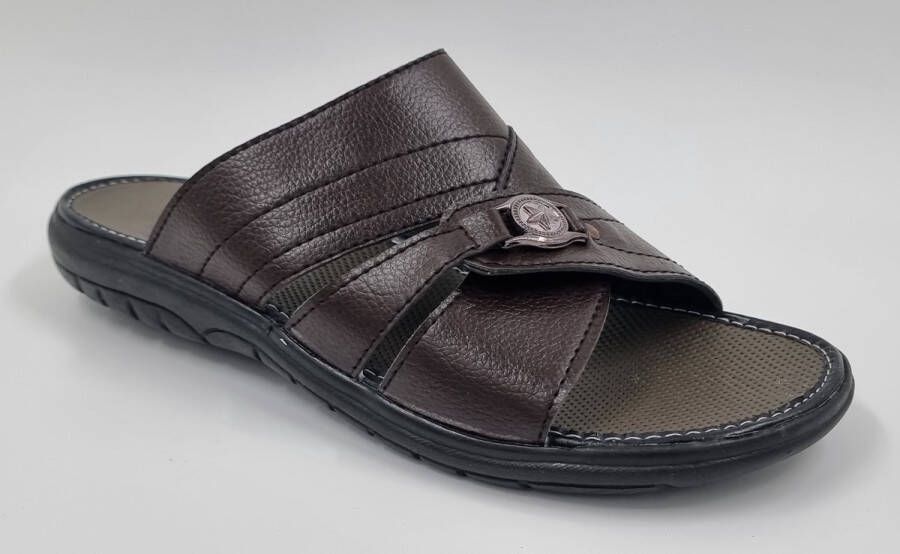 Hitman Schoenen Walking Slippers Heren Licht Gewicht Heren Slippers met een Zacht Voetbed Bruin