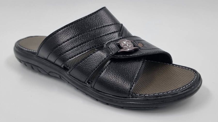 Hitman Schoenen Walking Slippers Heren Licht Gewicht Heren Slippers met een Zacht Voetbed Zwart