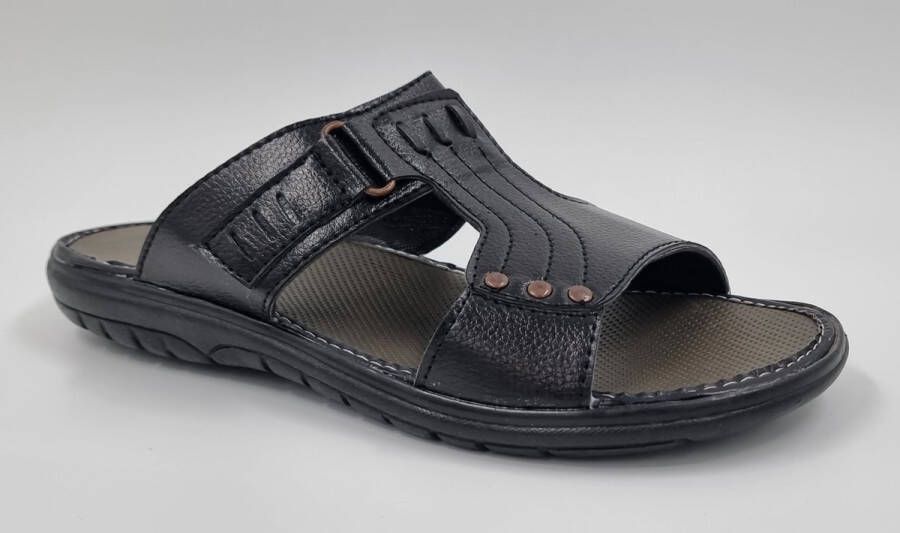 Hitman Schoenen Walking Slippers Heren Licht Gewicht Heren Slippers met een Zacht Voetbed Zwart