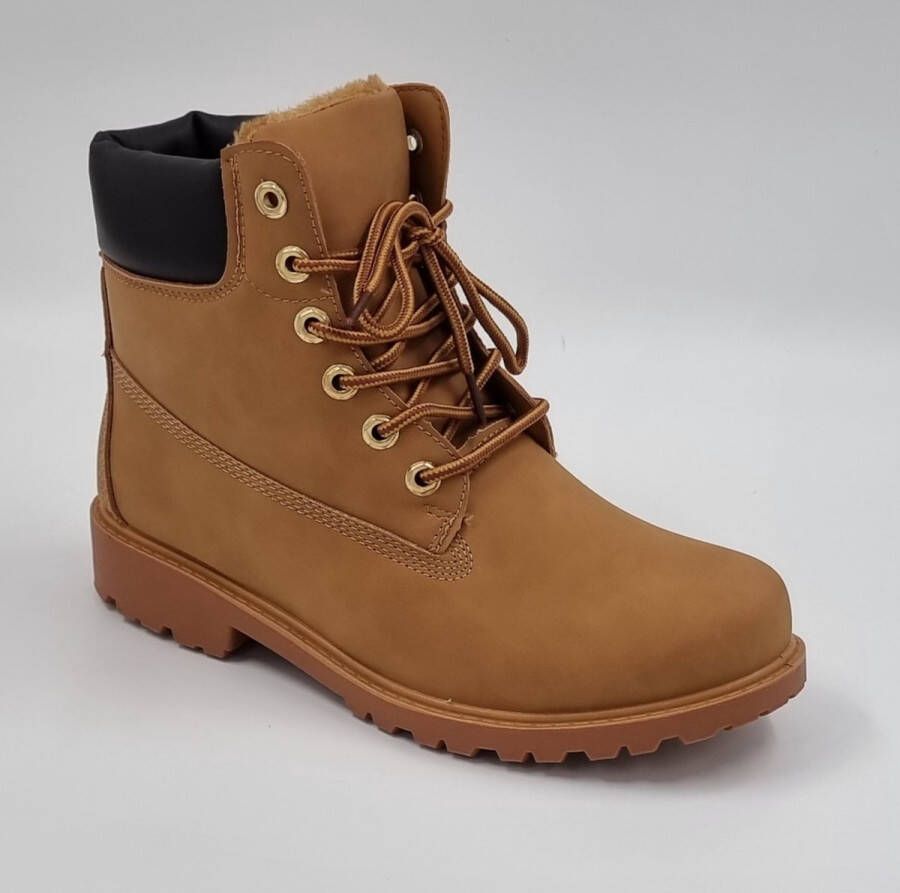 Hitman Schoenen Elong500 Heren Schoenen Wandelschoenen Camel Gevoerde Binnenzijde