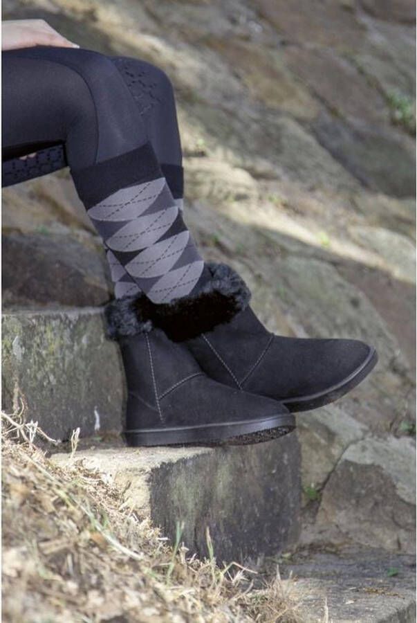HKM all weather boots Davos Fur zwart
