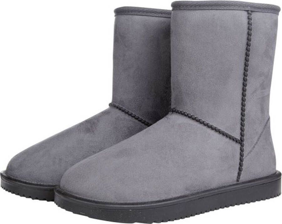 HKM Davos waterproof en bontgevoerde (stal)schoen grijs