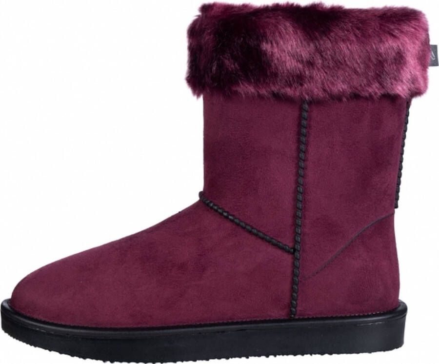 HKM Allweatherlaars Davos Fur (met bontrandje) waterdicht winerood