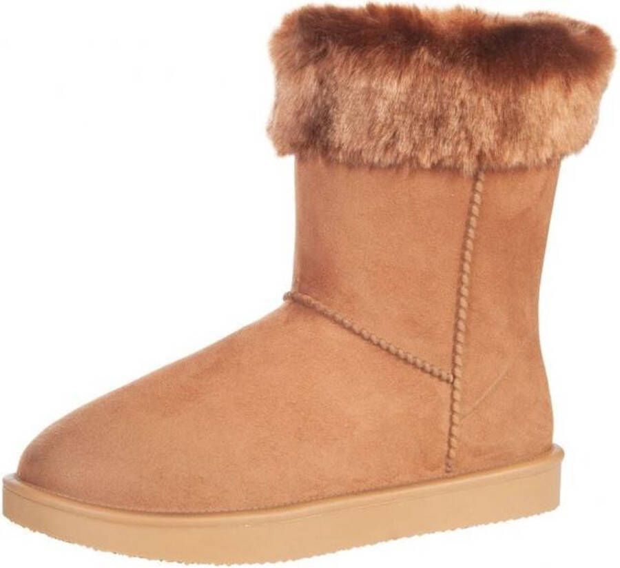 HKM Allweatherlaars Davos Fur waterproof camel