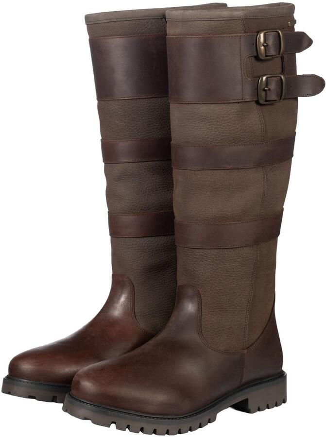 HKM outdoor laarzen -Belmond II- donkerbruin met gesp