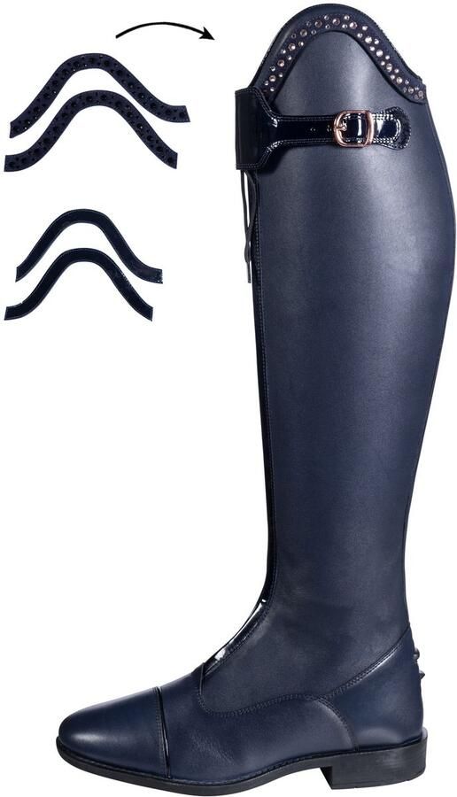 HKM Rijlaarzen Trinity Zwart Regular Wide