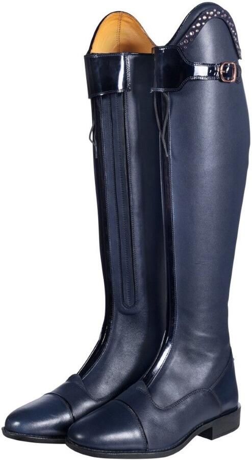 HKM Rijlaarzen Trinity Navy 40 Tall Narrow Lederen rijlaarzen