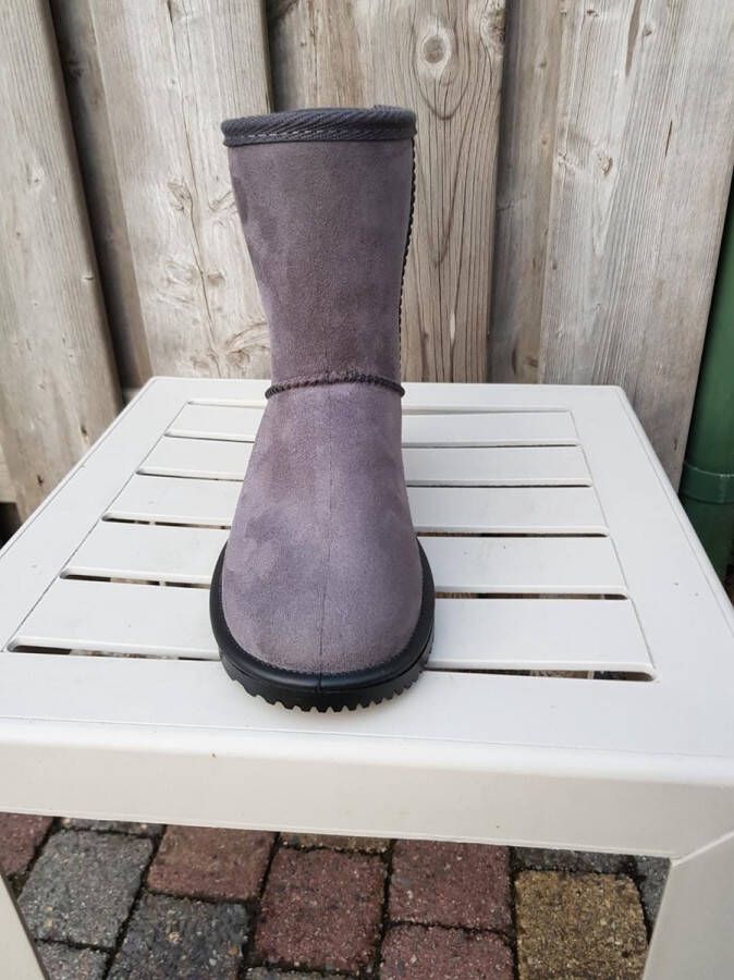 HKM sports Davos waterdichte en bontgevoerde (stal)schoen grijs - Foto 3