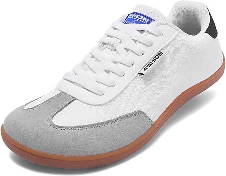 HMTM Heren wandelschoenen met brede neus klassieke retro rubberen zool modieuze sneakers casual tennisschoenen antislip sneakers