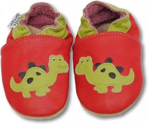 Hobea Babyslofje Dino rood