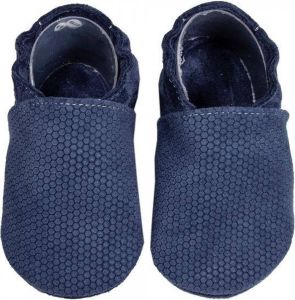 Hobea Babyslofjes blauw honingraat (Kruip)