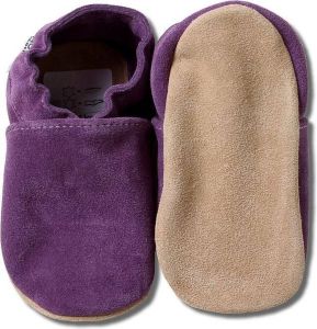 Hobea Babyslofjes suede paars
