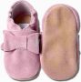 Hobea babyslofjes suede roze met strik - Thumbnail 1