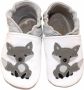 Hobea Babyslofjes wit met wolf - Thumbnail 1