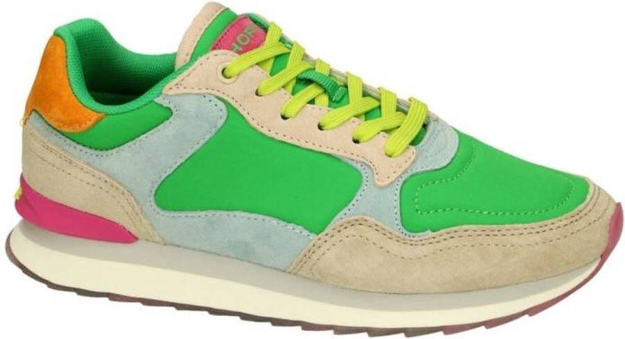 THE HOFF BRAND Lage Sneakers Dames Gold Coast Maat: 37 Materiaal: Nubuck Kleur: Groen - Foto 2