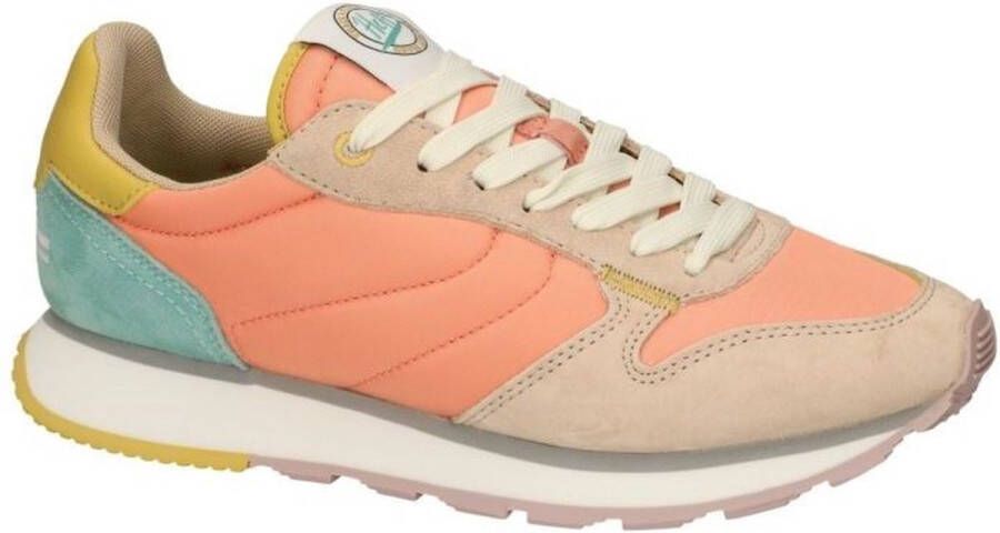 Hoff -Dames koraalrood sneakers
