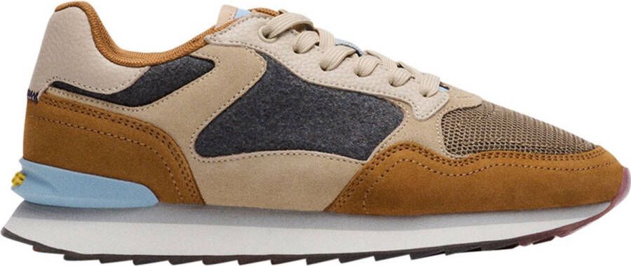 Hoff Fez Sneakers Dames Leer en Stof Combinatie Meerkleurig Dames