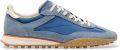 HOFF Sneakers van leermix met logodetail model 'Bridge' - Bleu