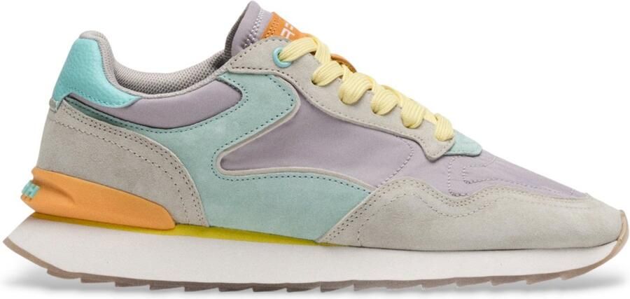 Hoff City Dopamine Leren Sneakers grijs paars