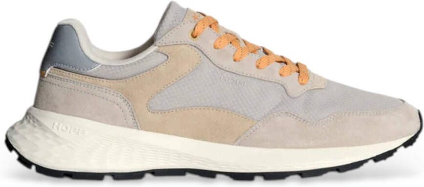 Hoff City Mkii beige leren sportschoenen