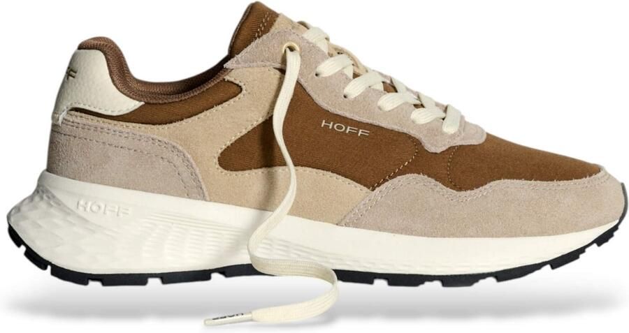 Hoff City Mkii beige leren sportschoenen