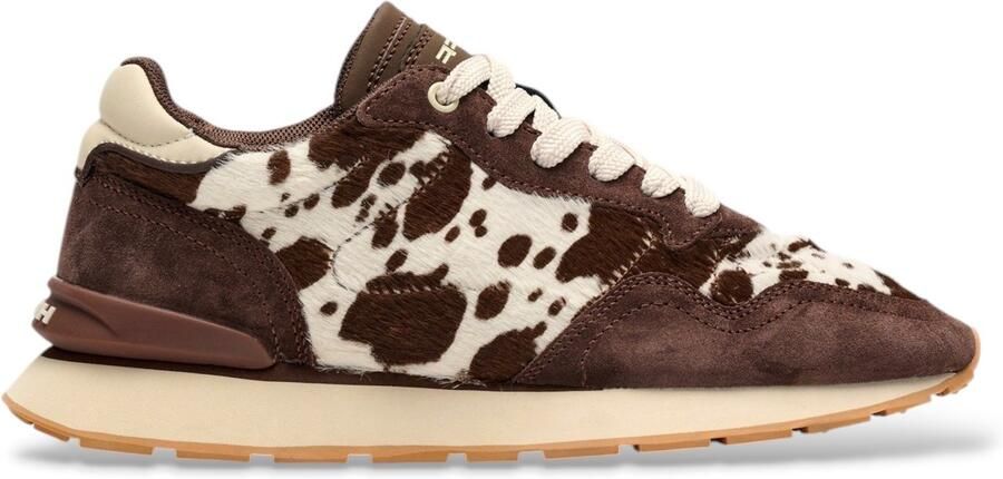 HOFF Sneakers van leermix met dierendetail model 'City'