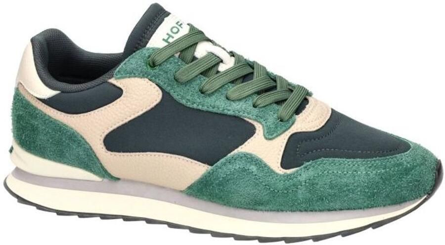 HOFF City suède sneakers groen beige - Foto 3