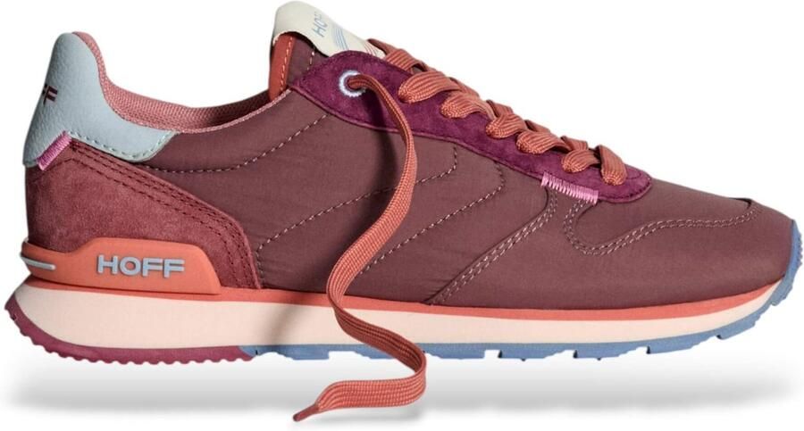 Hoff Maroon Track & Field leren sportschoenen