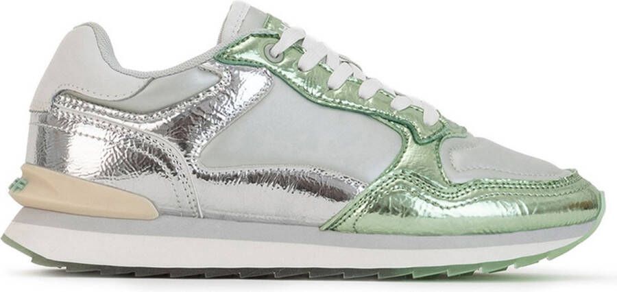 The HOFF Brand Iron metallic zilver groen Textiel Lage sneakers Dames